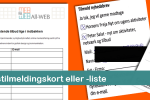 Nyhedsbrevstilmeldingskort eller -liste Nyhedsbrevstilmeldingskort -