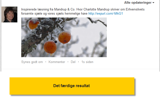 Hvordan deler jeg mit nyhedsbrev på LinkedIN