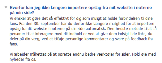 Blog på Facebook