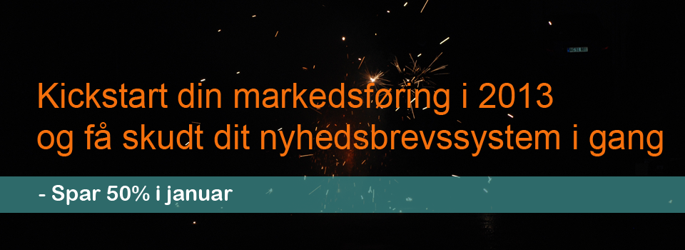 Nytårs tilbud på nyhedsbrevsbrevssystem